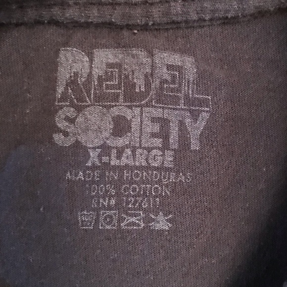 Rebel Society West Coast California Graphic T-Shirt Adult Size XL Mens Art Tee - Picture 6 of 7